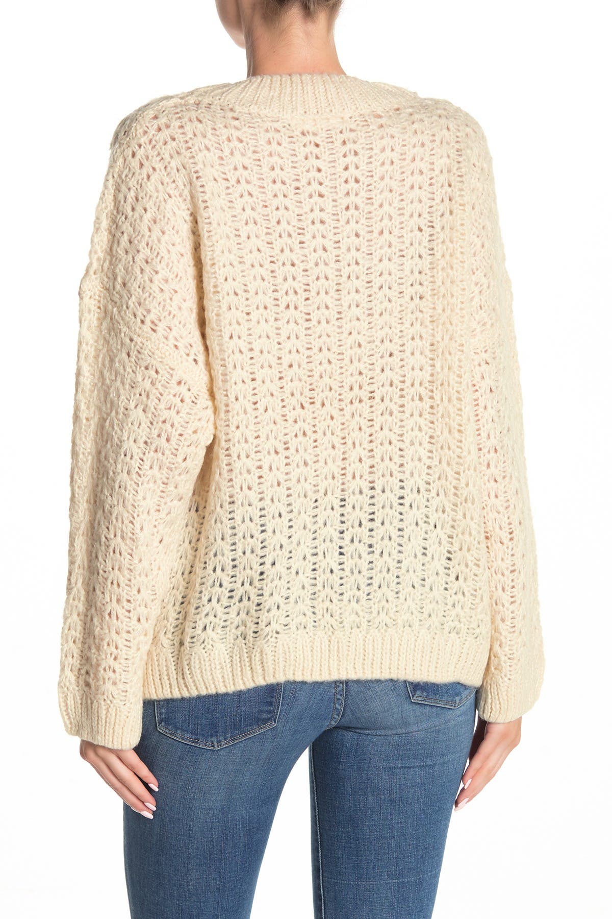 Mustard Seed Oversized Pointelle Knit Sweater Nordstrom Rack