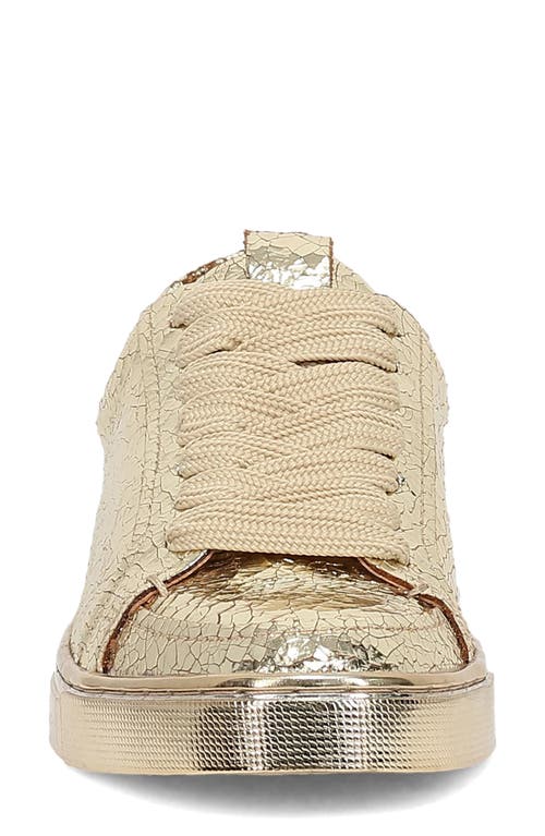 Frye Ivy Low Top Sneaker In Gold Mirror