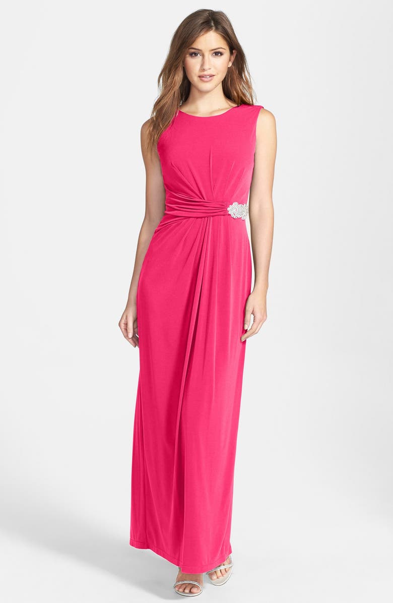 Ellen Tracy Embellished Jersey Gown | Nordstrom