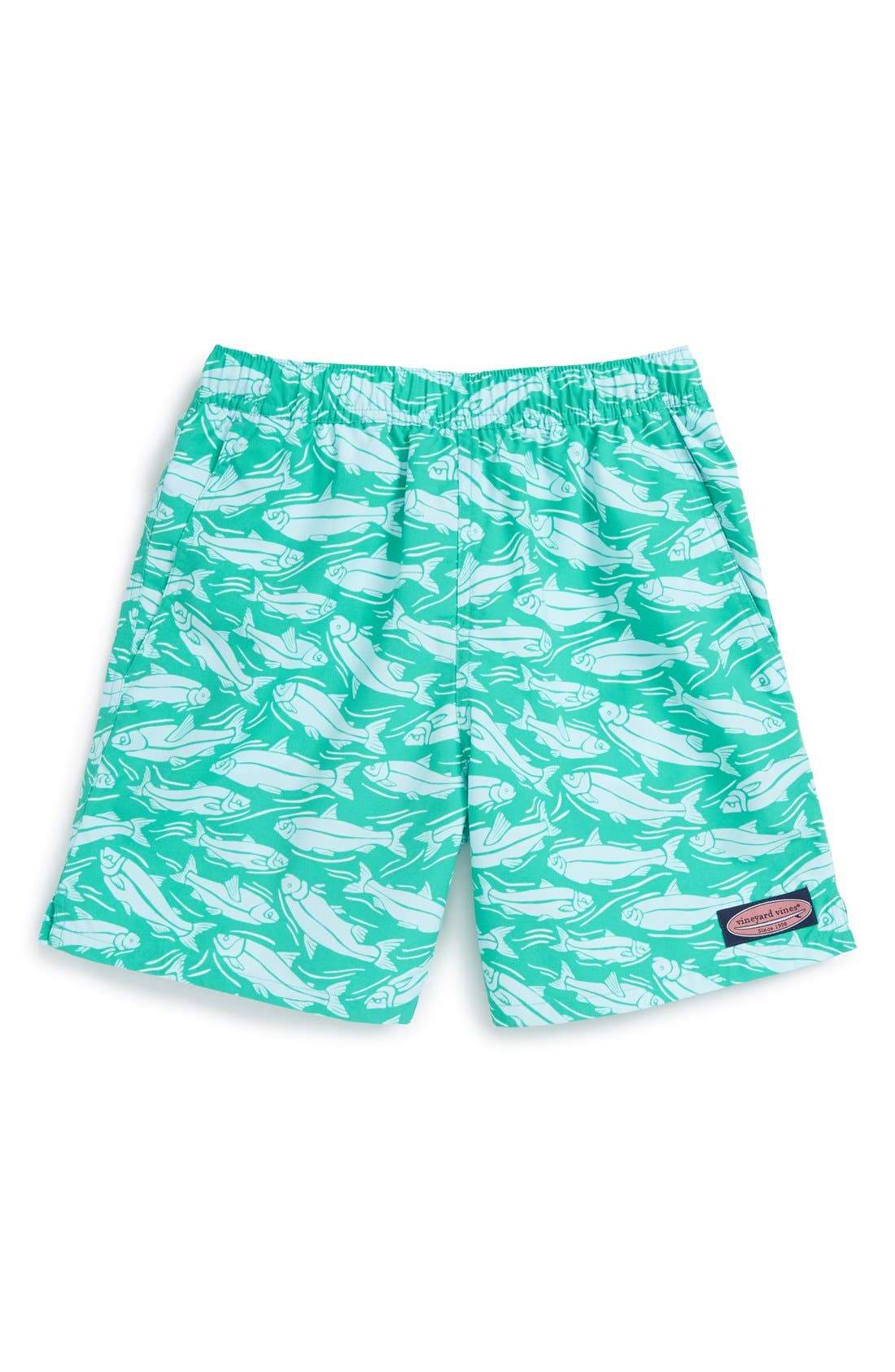 Vineyard Vines 'Swimming Upstream Chappy' Swim Trunks (Toddler Boys
