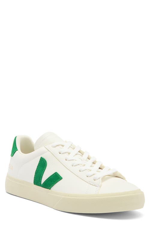 Shop Veja Campo Sneaker In Extra-white/emeraude