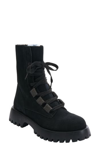 Vaneli Zabou Water Resistant Lace-up Boot In Black