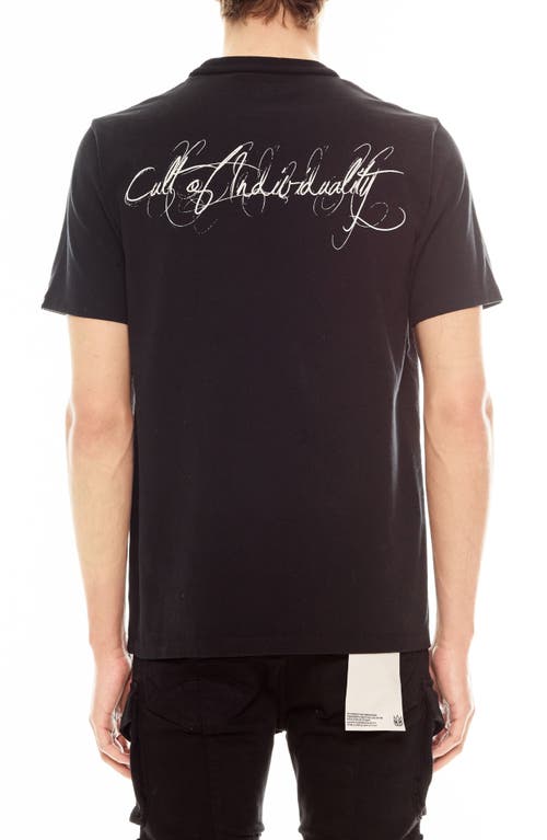 Cult Of Individuality Shimuchan Logo Cotton Graphic T-shirt In Black