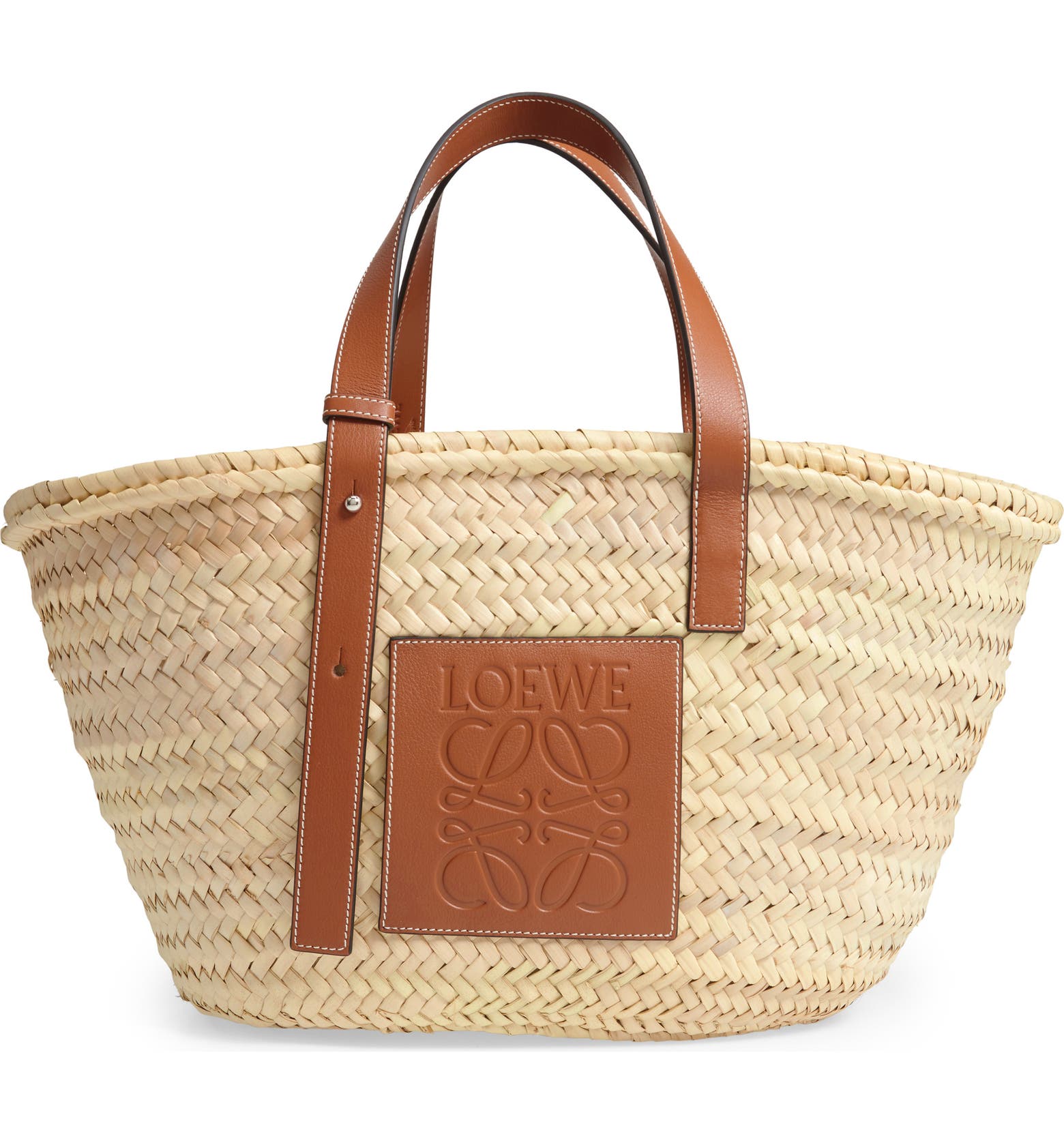 Loewe Medium Logo Straw Tote | Nordstrom