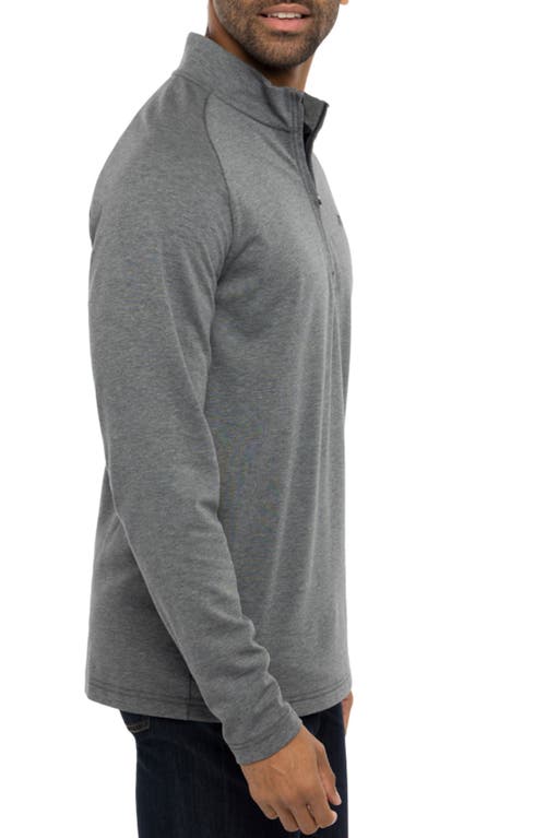 Shop Travismathew Upgraded Half Zip Pullover In Dark Grey