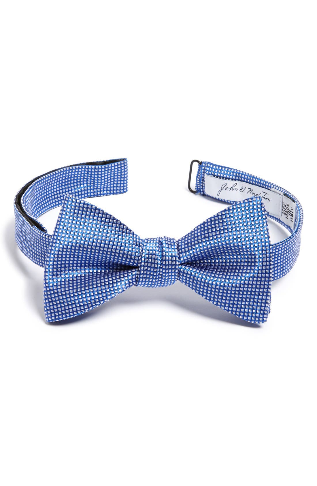 John W. Nordstrom® Check Silk Bow Tie Nordstrom