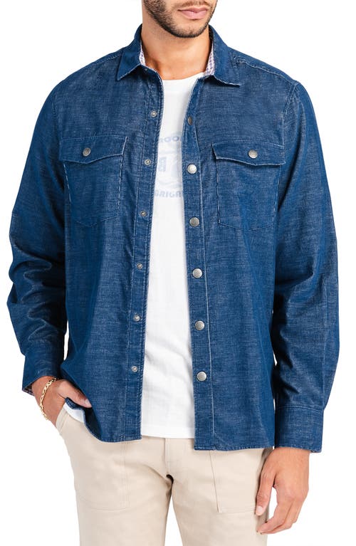 Brooklyn Brigade Denim Shirt Jacket In Navy