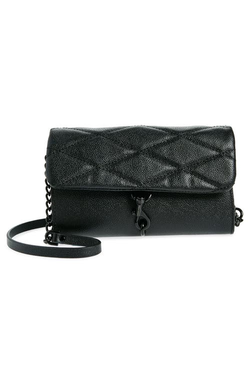 Shop Rebecca Minkoff Edie Wallet On A Chain In Black