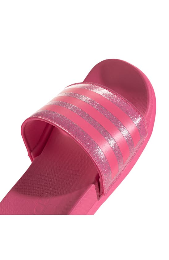 Shop Adidas Originals Kids' Adilette Comfort Slide Sandal In Pulse Magenta/ Bliss Pink