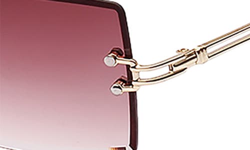 Fifth & Ninth Miami 58mm Rectangle Sunglasses In Gold/berry