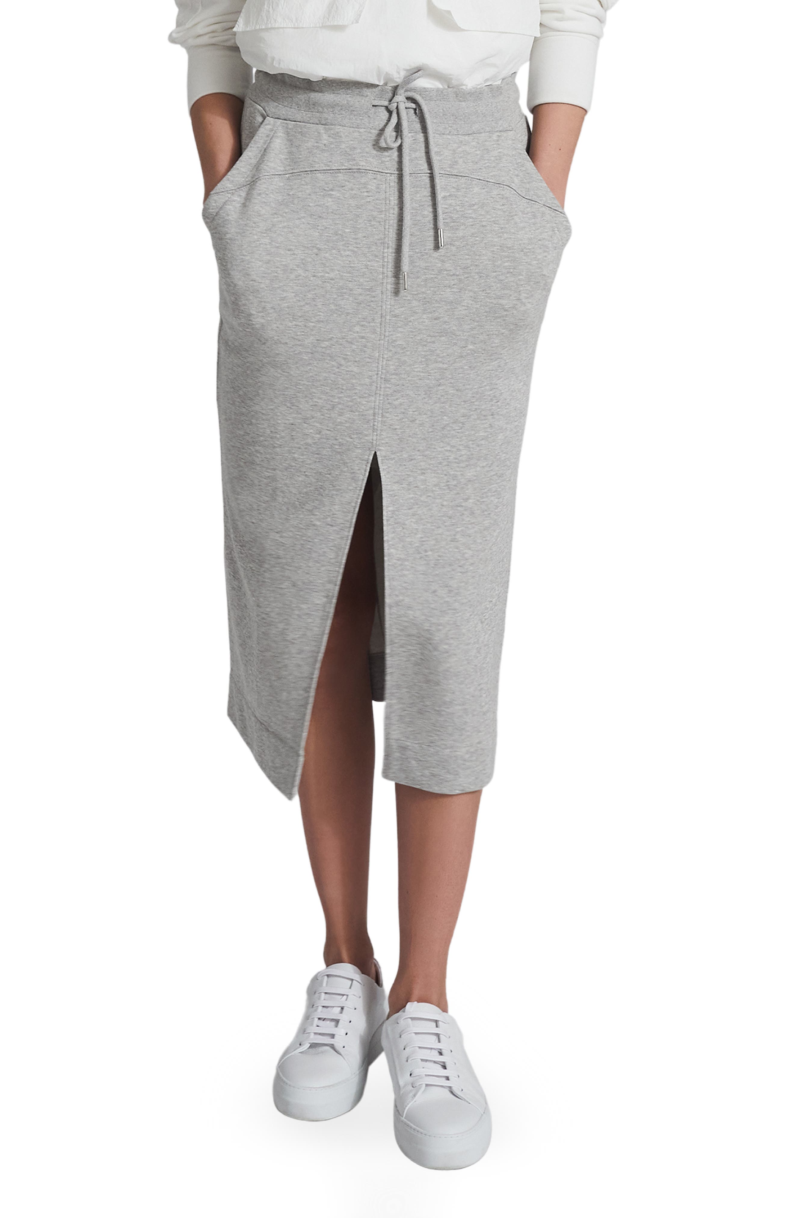 grey fleece skirt