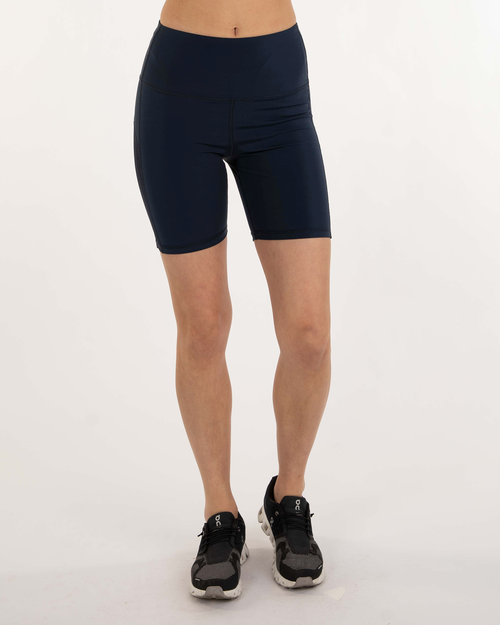 Shop Rebody Active Incline Silkiflex High Waist Biker Short 6" In Cool Navy