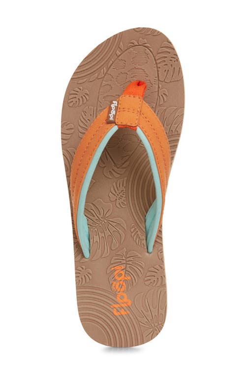 Floopi Textured Flip Flop Sandal In Tan