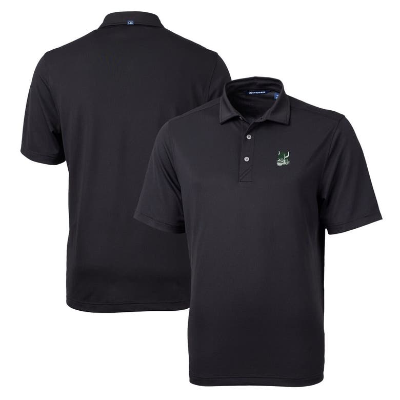 Cutter & Buck Black Portland State Vikings Team Big & Tall Virtue Eco Pique Recycled Polo