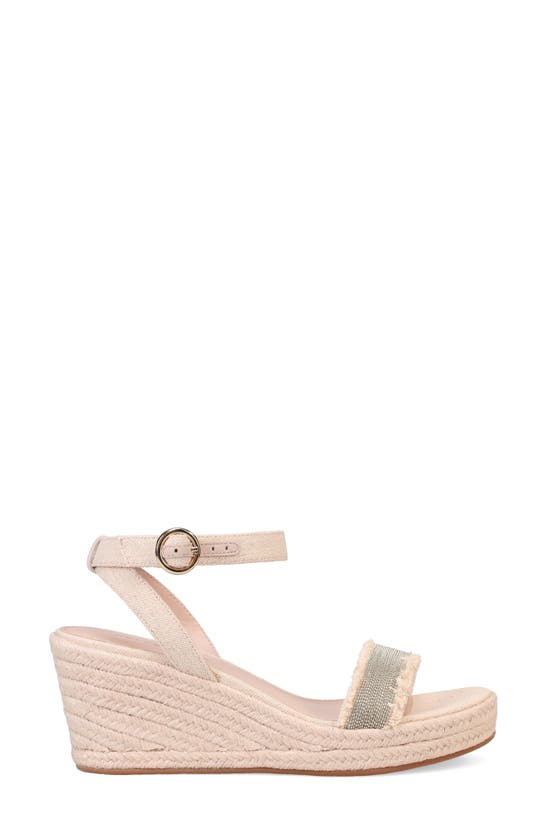 Shop Pelle Moda Kitina Platform Wedge Sandal In Natural