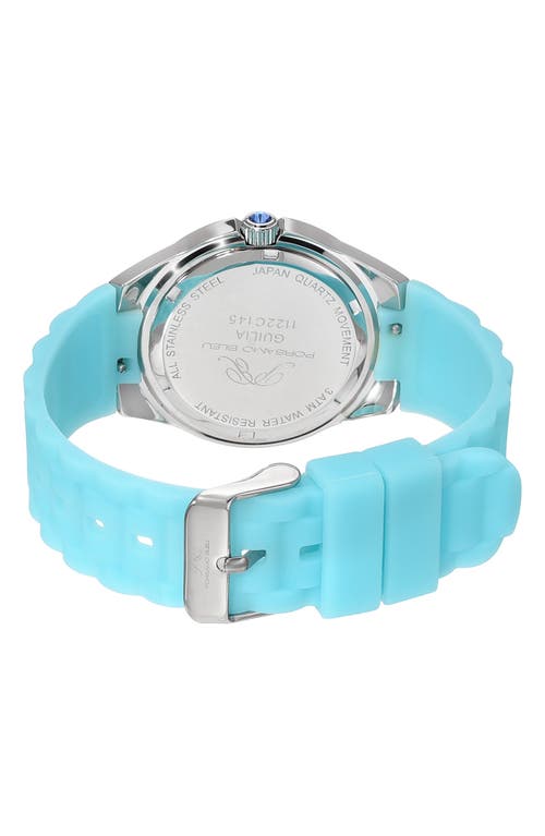 Shop Porsamo Bleu Guilia Interchangeable Bracelet Watch, 37mm In Turquoise