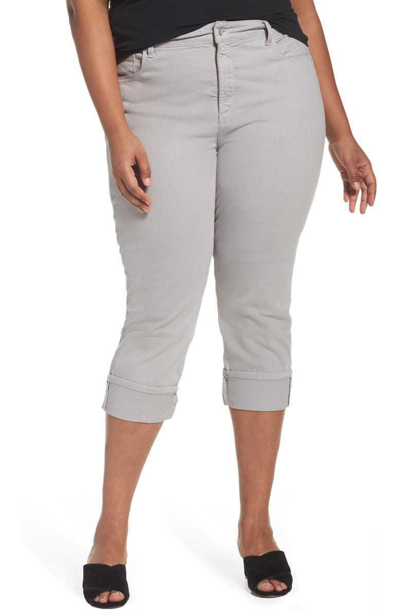 NYDJ Dayla Colored Wide Cuff Capri Jeans (Plus Size) | Nordstrom