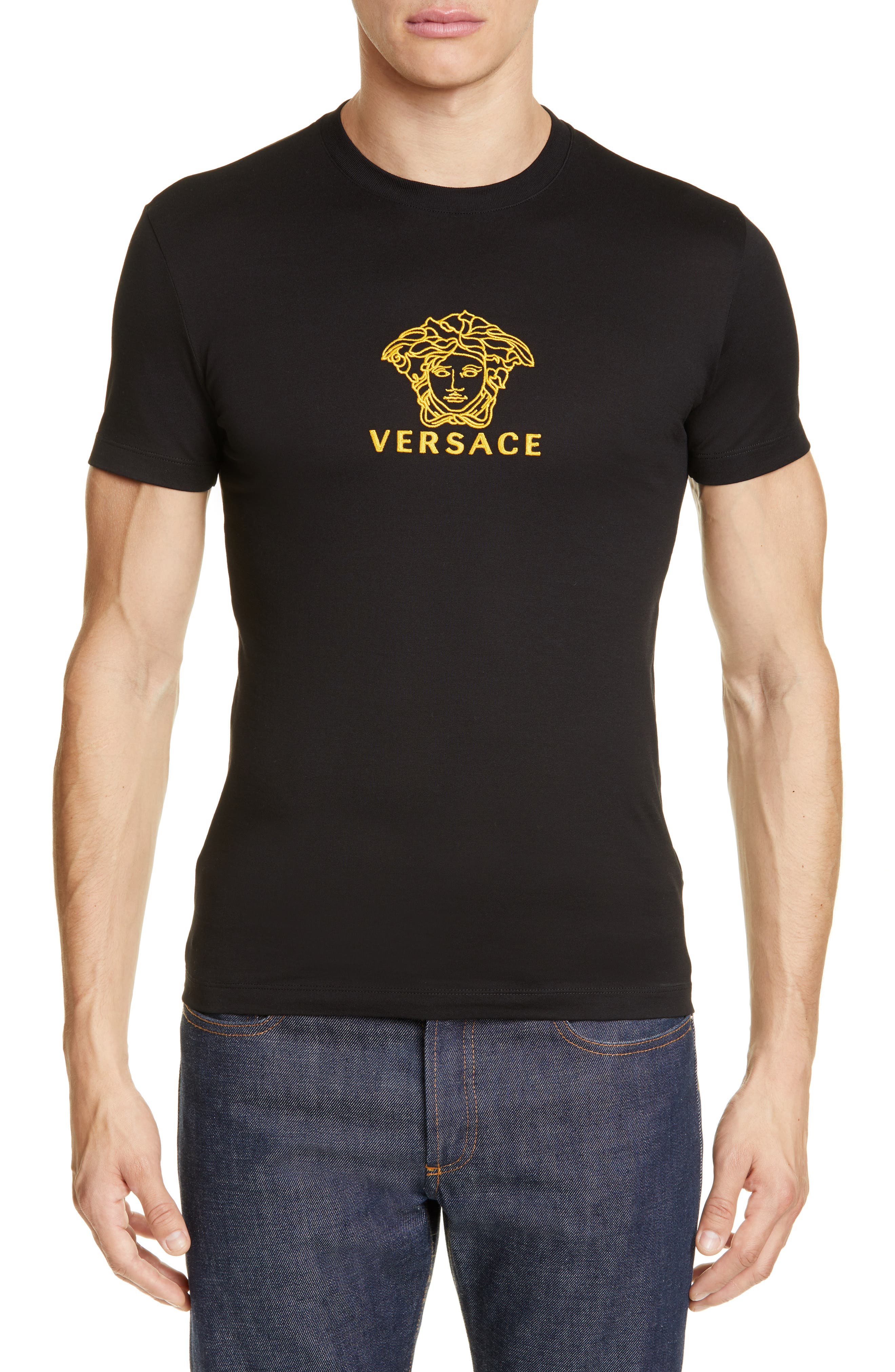 Versace Medusa Embroidered TShirt Nordstrom