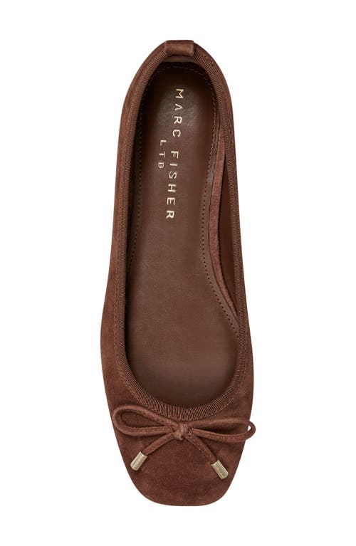 Shop Marc Fisher Ltd Ubet Ballet Flat In Dark Brown