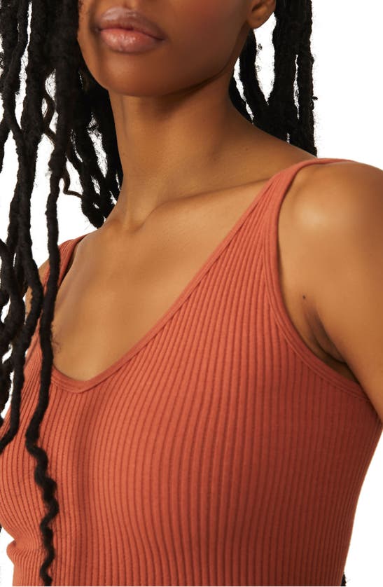 FREE PEOPLE INTIMATELY FP SOLID RIB BRAMI CROP TOP