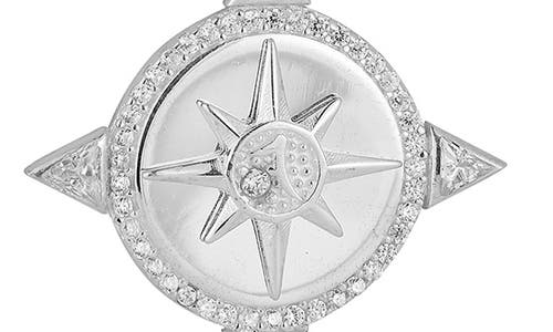 Sphera Milano Sun Lariat Necklace In Silver