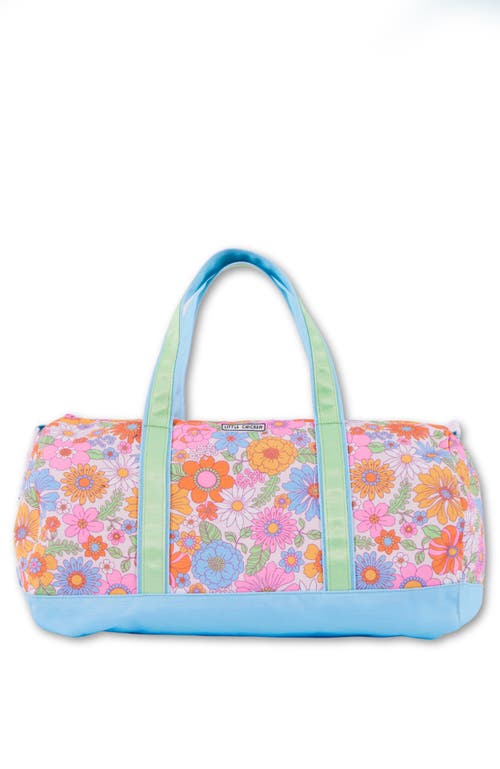 Little Chicken Kids' Floral Travel Duffle In Pastel Multi