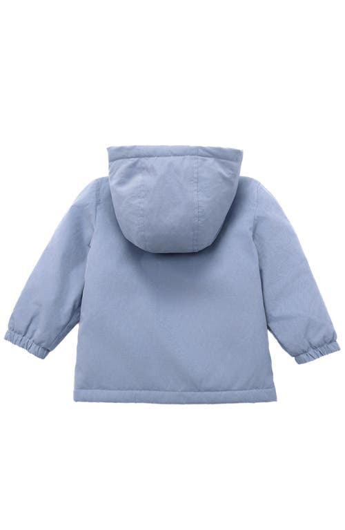 Shop Rokka&rolla Baby Lightweight Jacket With Snap Storm Placket In Blue