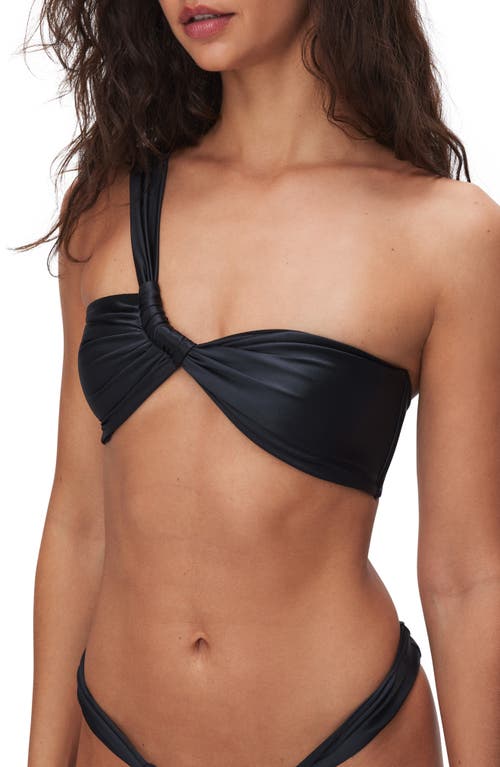 Bali One-Shoulder Bikini Top in Black001