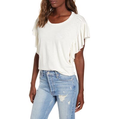 Splendid The Flutter Cotton Tee, Ivory