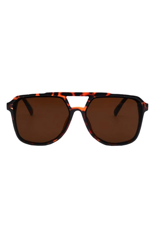 Fifth & Ninth Lagos 58m Polarized Aviator Sunglasses In Red