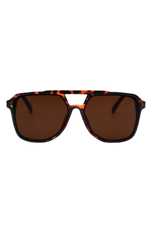 Fifth & Ninth Lagos 58m Polarized Aviator Sunglasses in Torte/Brown at Nordstrom