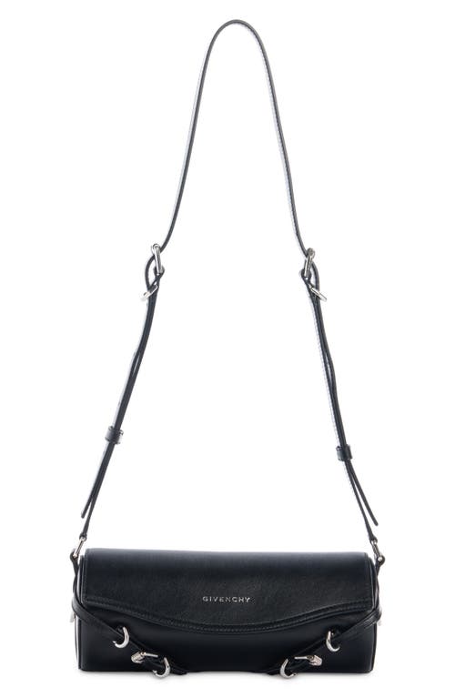 Shop Givenchy Voyou Roller Leather Crossbody Bag In Black