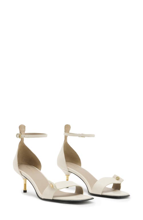 Allsaints Gloria Ankle Strap Sandal In Parchment White