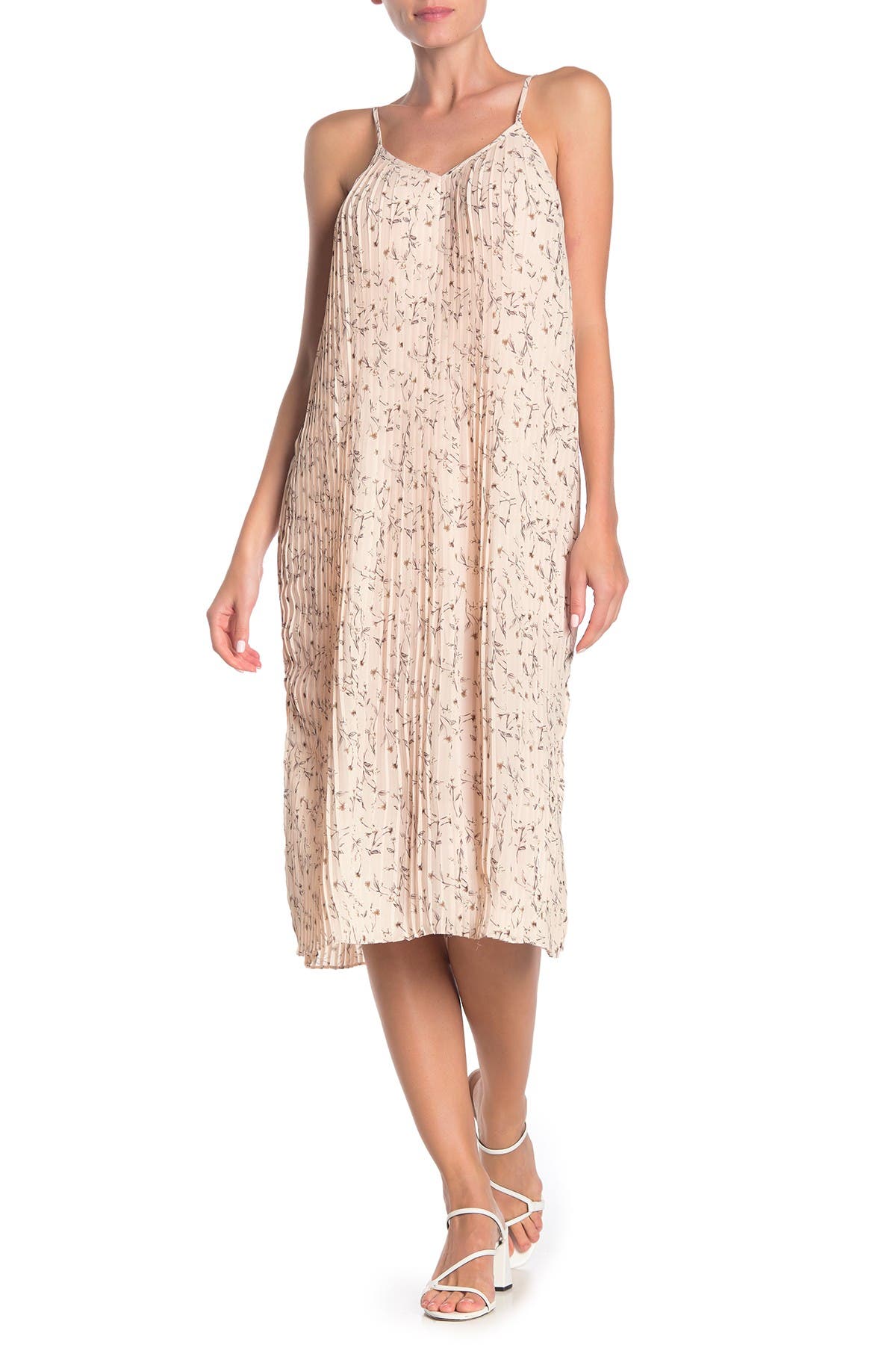 moon river floral midi dress