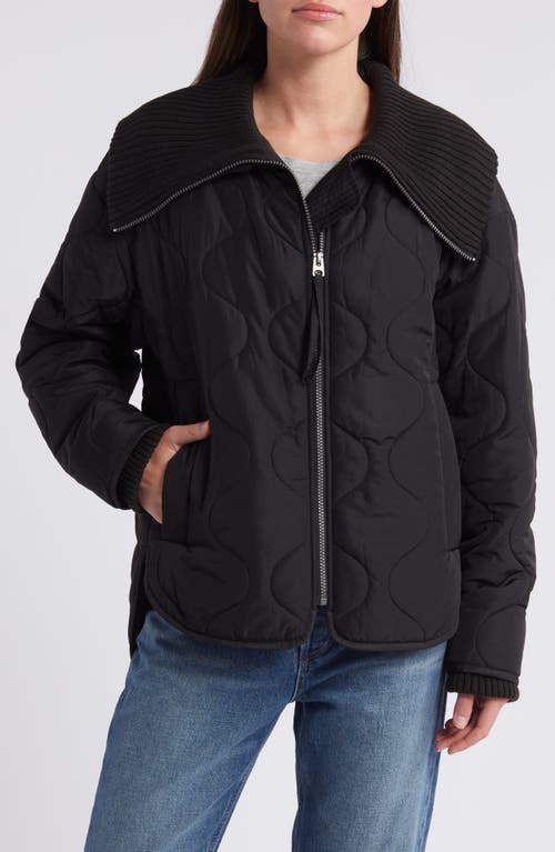 Shop Lucky Brand Onion Quilted Jacket In Black