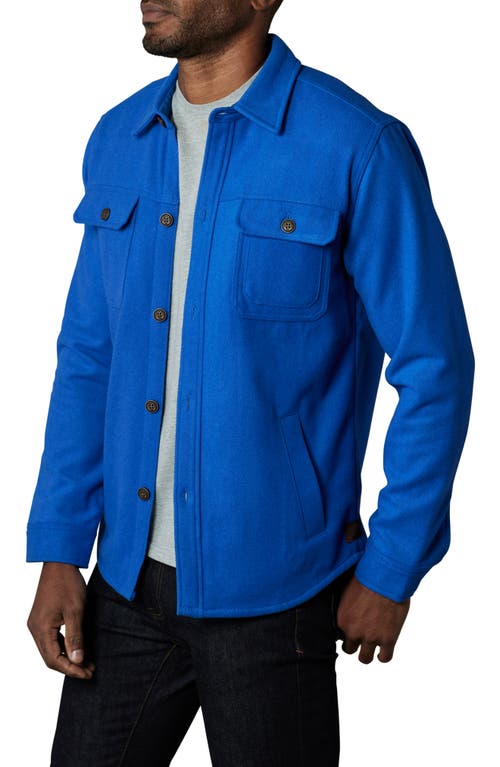 Shop The Normal Brand Brightside Flannel Lined Workwear Jacket In Cobalt