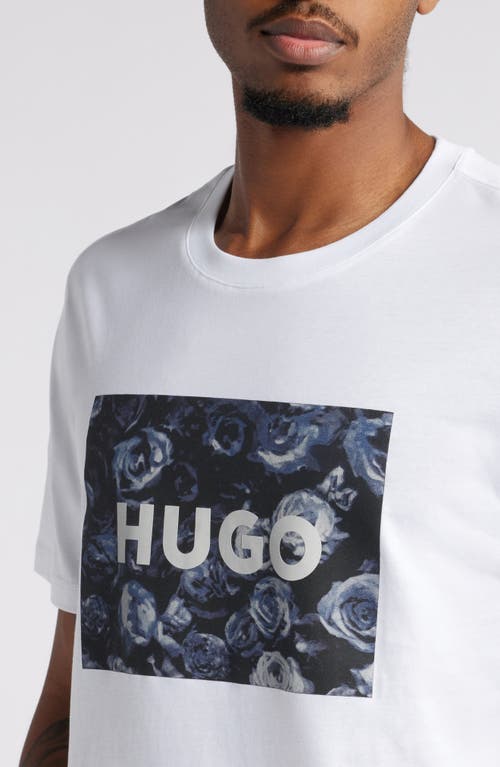 Hugo Boss Hugo Dulive Graphic T-shirt In White