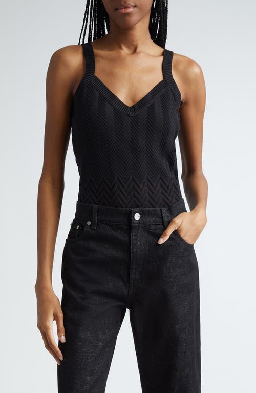 Missoni Mixed Chevron Knit Tank Black Beauty at Nordstrom, Us