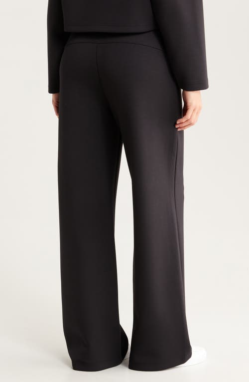 Shop Zella Luxe Wide Leg Pants In Black