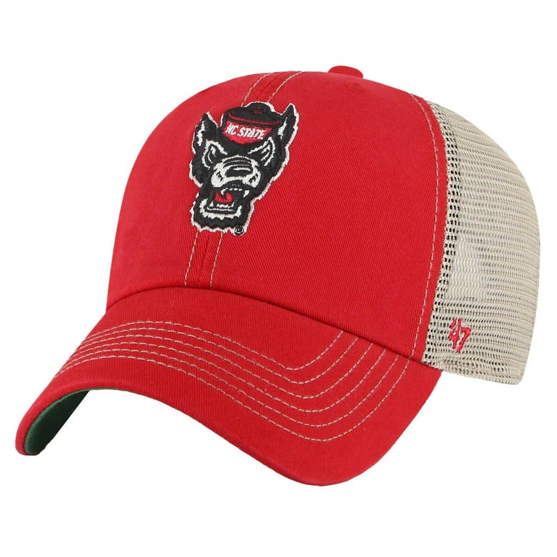 47 ' Red Nc State Wolfpack Trawler Clean Up Adjustable Hat