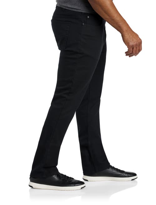 TRUE NATION TRUE NATION BY DXL BLACK ECO TAPERED-FIT STRETCH JEANS 
