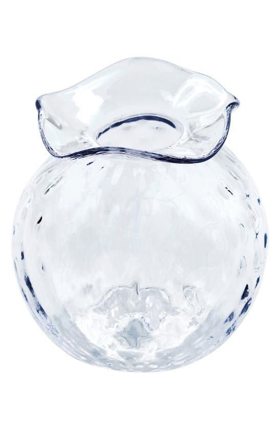 Mariposa Pineapple Textured Bud Vase In Clear