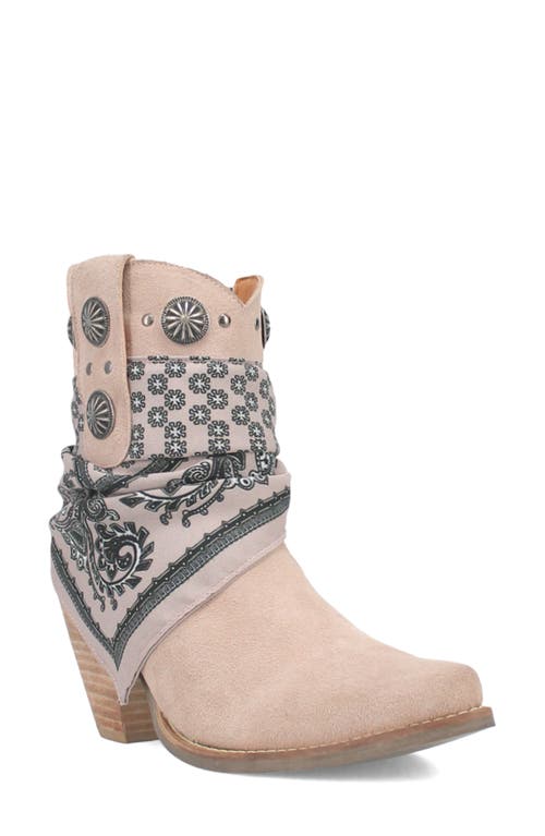 Bandida Side Zip Western Boot in Sand