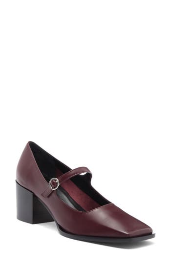 Aeyde Anya Square Toe Pump In Port