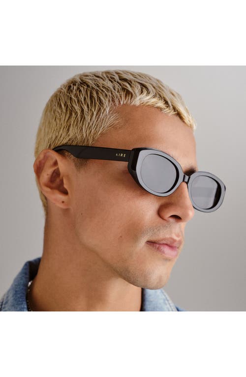 Aire Affinity 52mm Oval Sunglasses In Black 2