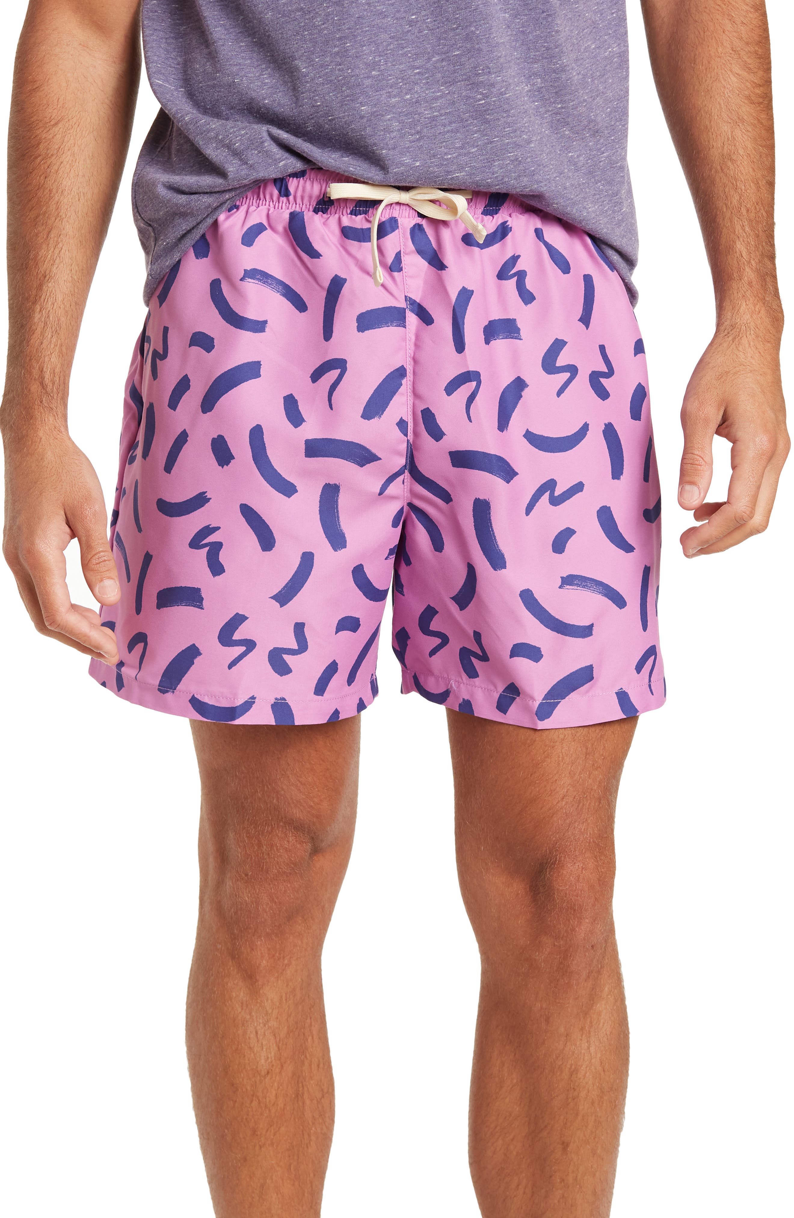 mens purple swim trunks