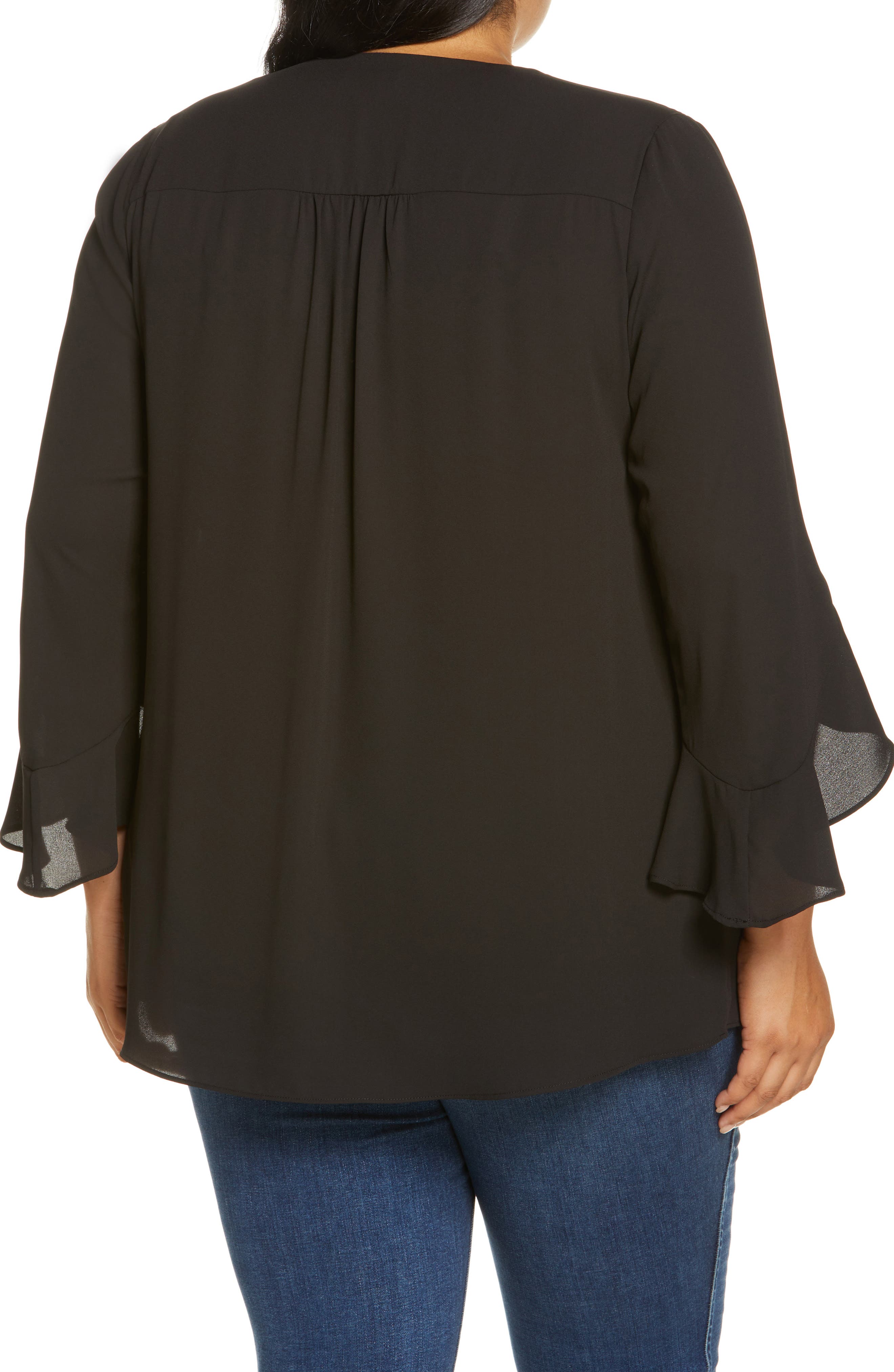 Vince Camuto Flutter Sleeve Georgette 