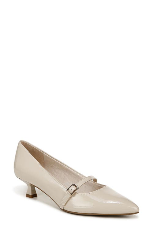 Shop Lifestride Madelyn Mary Jane Pointed Toe Kitten Heel Pump In Almond Milk