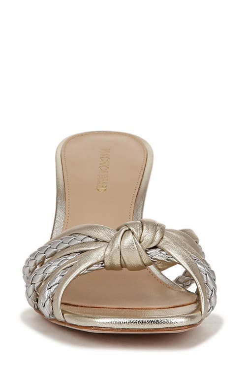Shop Veronica Beard Misa Slide Sandal In Platinum/silver