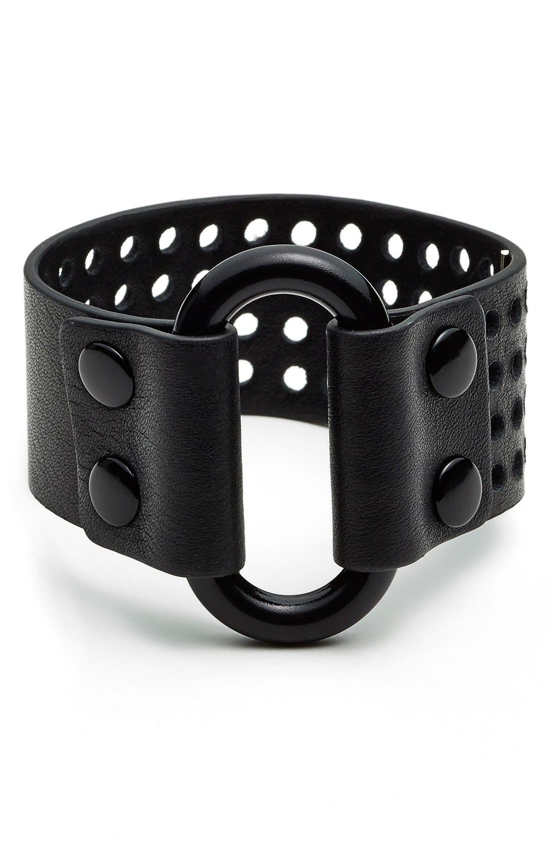 MARC BY MARC JACOBS Wide Leather Bracelet Nordstrom